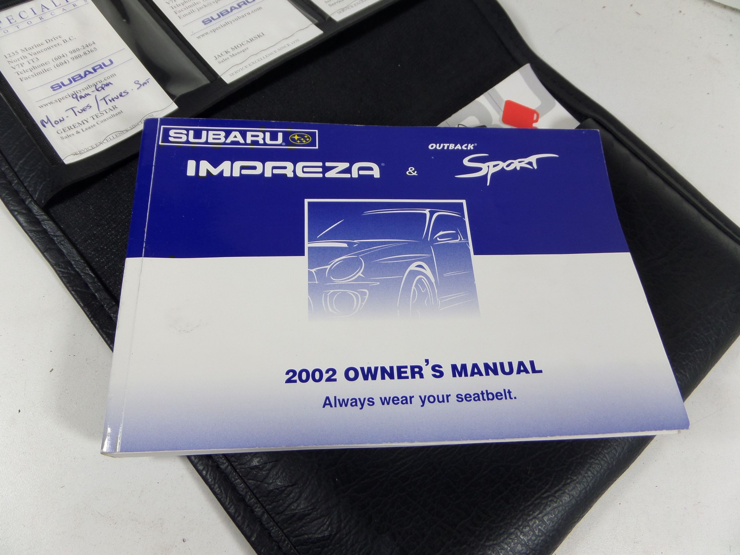 Subaru 2023 Wrx Owners Manual