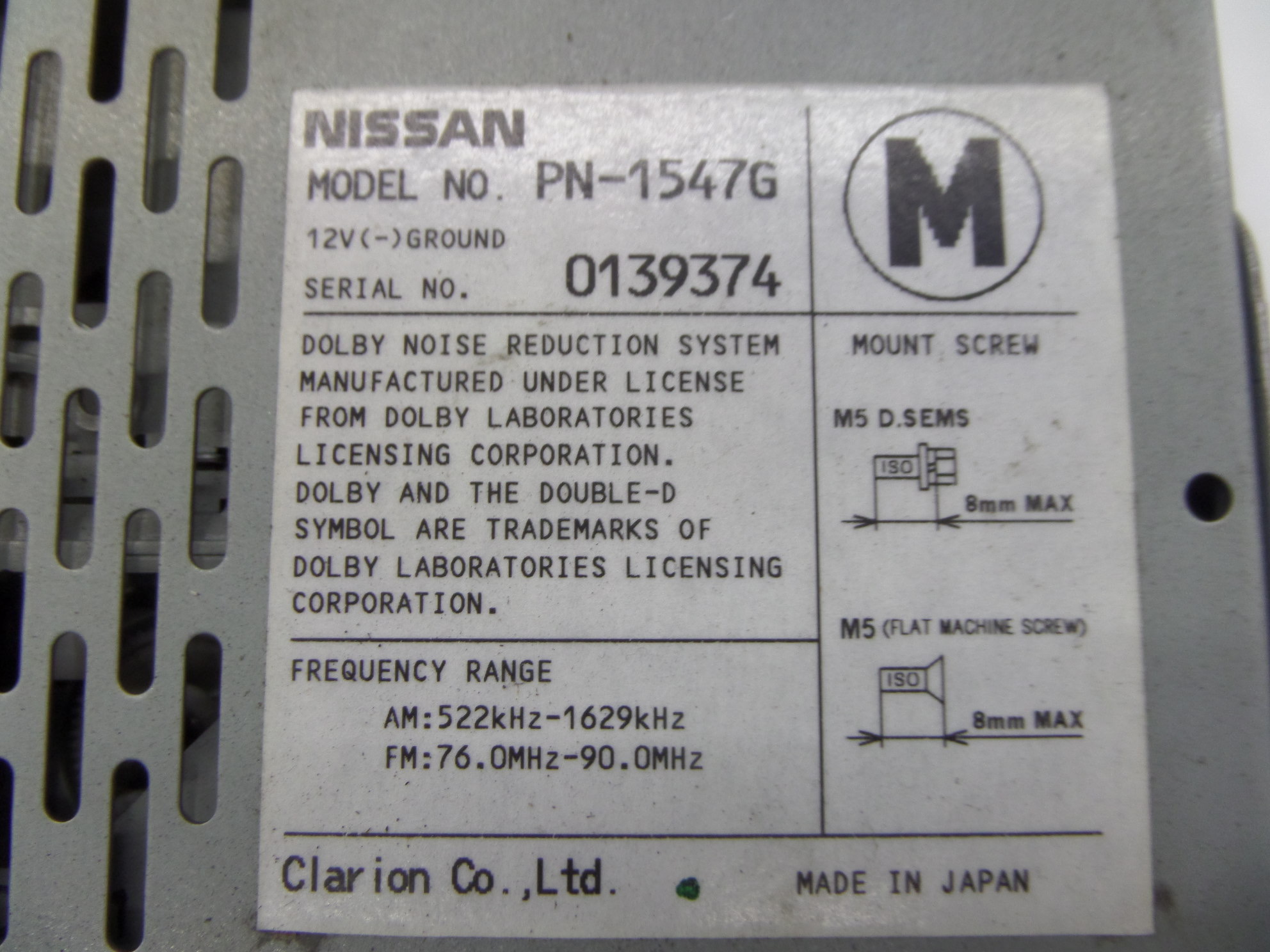 Nissan pn 1675d