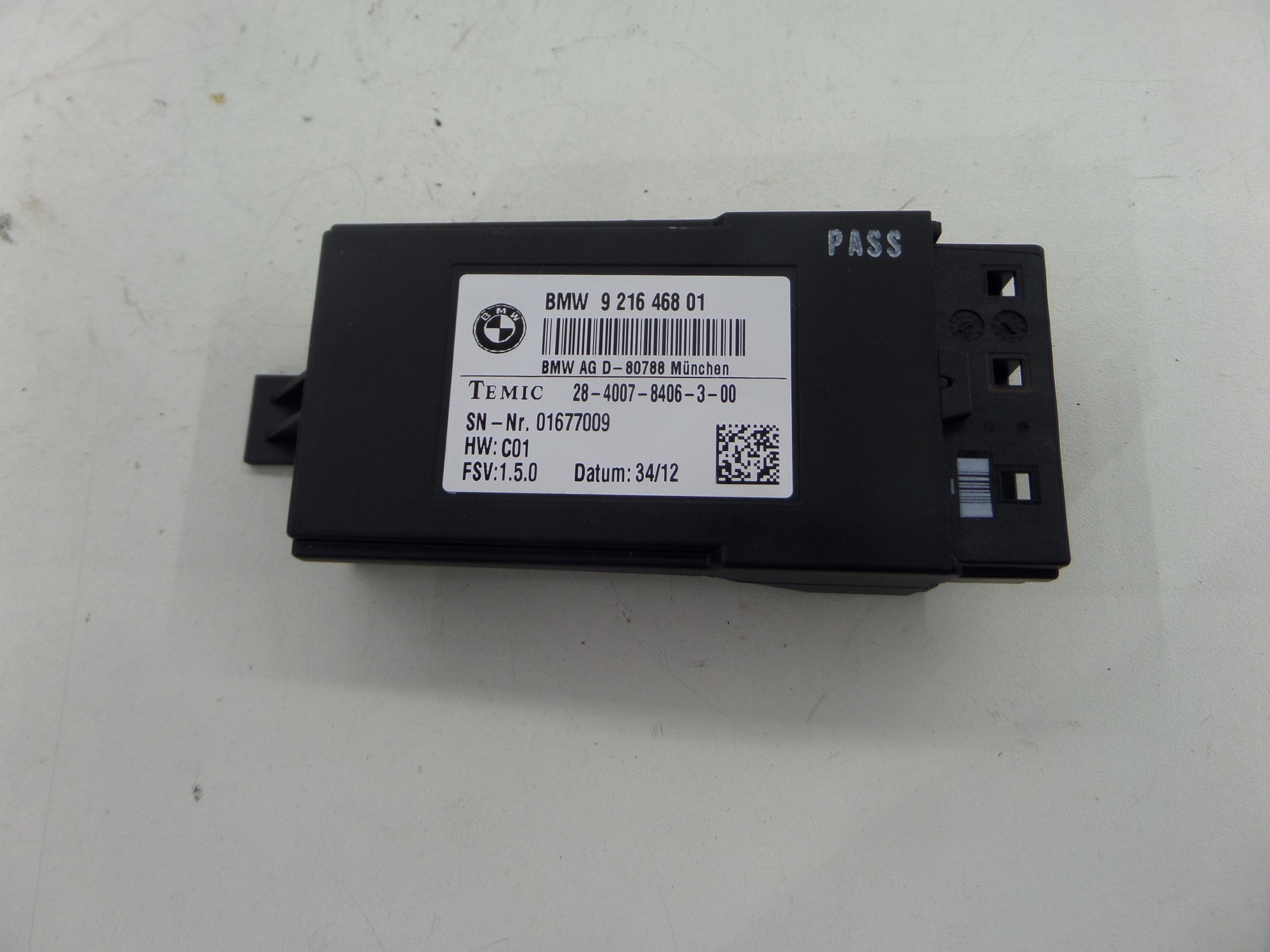 BMW 335i Left Heat Seat Control Module F30 12-18 OEM 9 216 468 01 | eBay