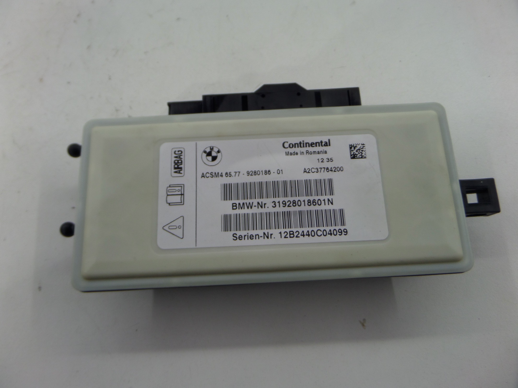 BMW 335i SRS Control Unit Module F30 12-18 OEM 65.77-9 280 186-01 320i ...